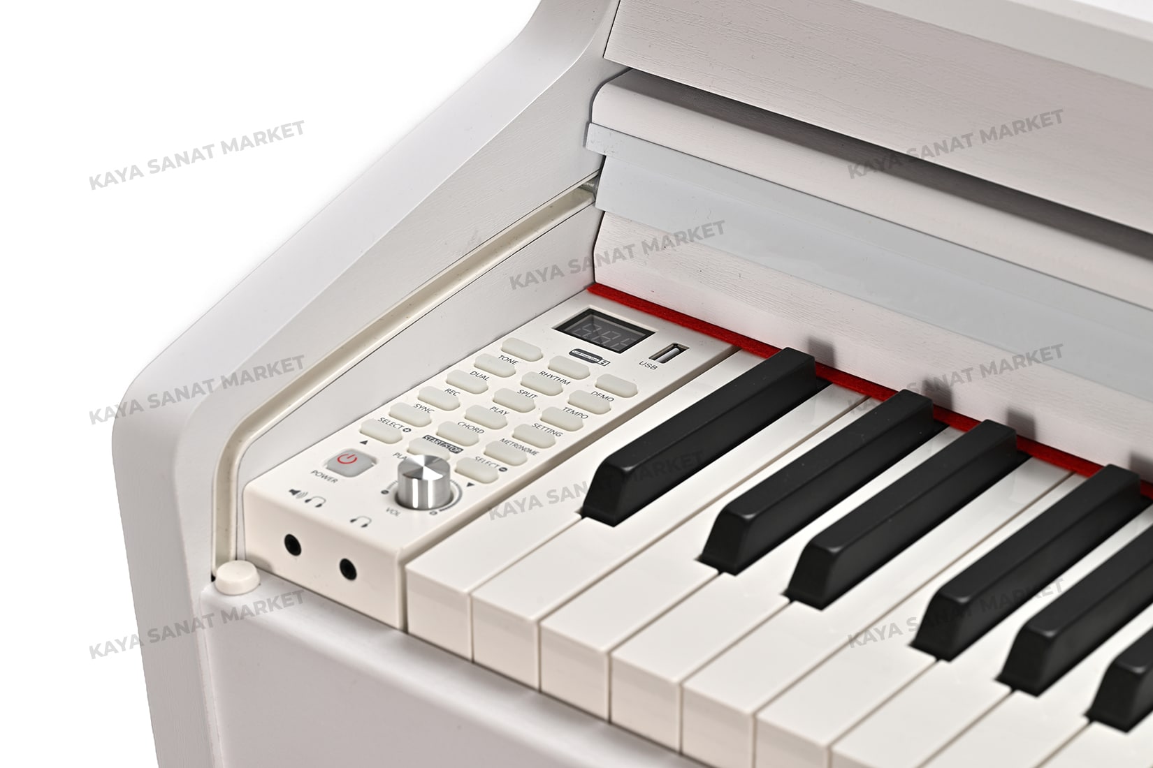 BAVYERA PİYANO SP 064 BEYAZ TABURE - Görsel 3