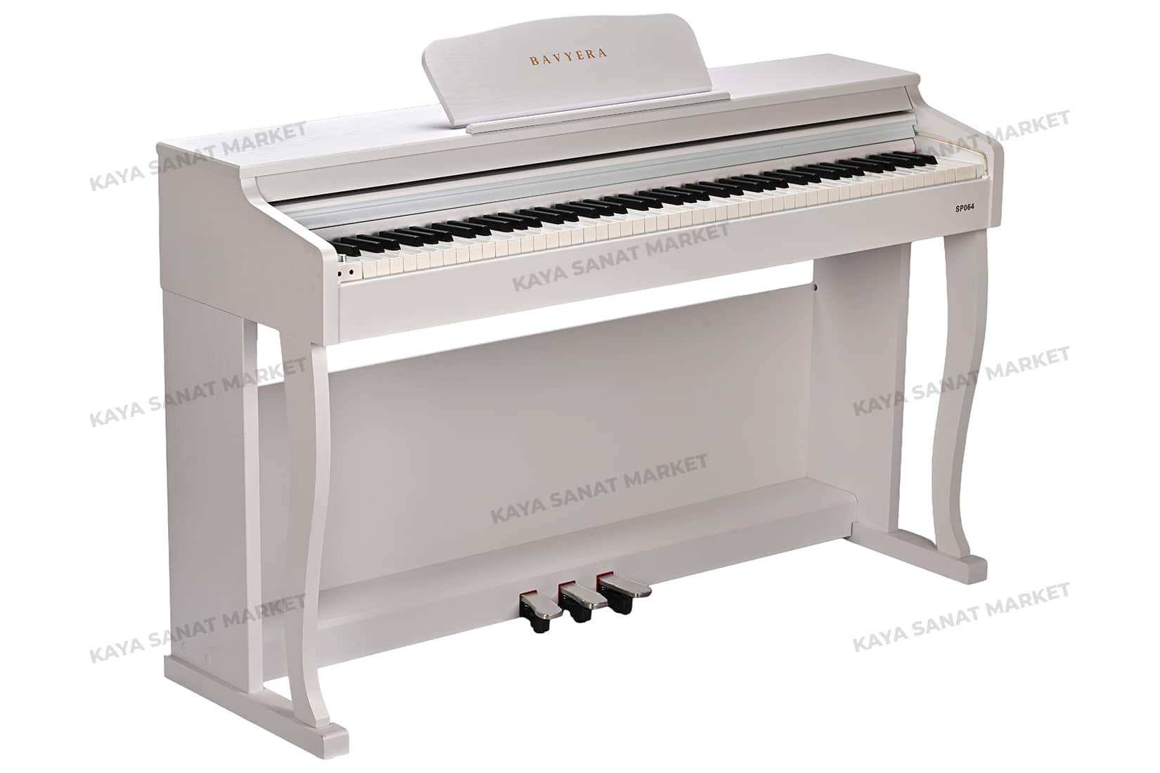 BAVYERA PİYANO SP 064 BEYAZ TABURE - Görsel 2